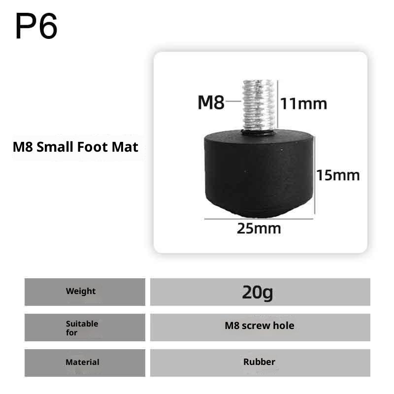 Hot 1Pc Universal Anti-slip Rubber Foot Pad Feet Spike 3/8 Inch 1/4 Inch M8 Photography Accessories For Tripod Monopod