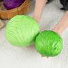 Artificial Cabbage Realistic Craft Simulation Fake Vegetable Green Purple Model for Kitchen Decor