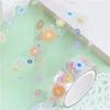 1 set/5 Role Bandă Decorativă Transparentă, Autocolant Decorativ Autoadeziv cu Model Flori Margarete, Bandă Transparentă pentru Scrapbooking DIY