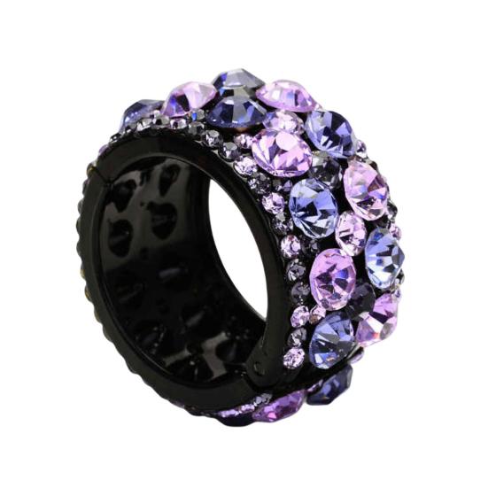 Non-slip Comb Design Elegant Ponytail Hair Clip Colorful Rhinestone Decor Ponytail Hairpin Styling Tool