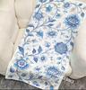 Blue Porcelain Floral Beach Towel Patterned Sunscreen And Windproof Suitable For Swimming Pool Camping Travel