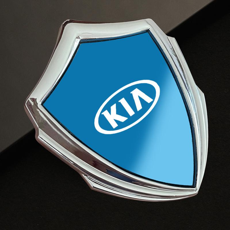 Pegatina triangular de metal para modificación lateral de coche para Kia Sportage Ceed Picanto Rio ProCeed Niro 5 3 4 K7 5 8 3 9 Accesorios Ray