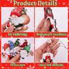 16Pcs Christmas Decorations, Gingerbread House Ornaments, Festive Tree Hanging Decor for Holiday Party, Classroom and Office, Family Activity