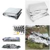 Emergency Blanket 1.3x2.1M Silver Survival Thermal Space Blanket for Camping Hiking Outdoor All Weather Protection
