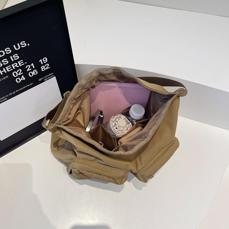 Damen Schultertasche Einfarbig Tragetasche Studenten Reisetasche