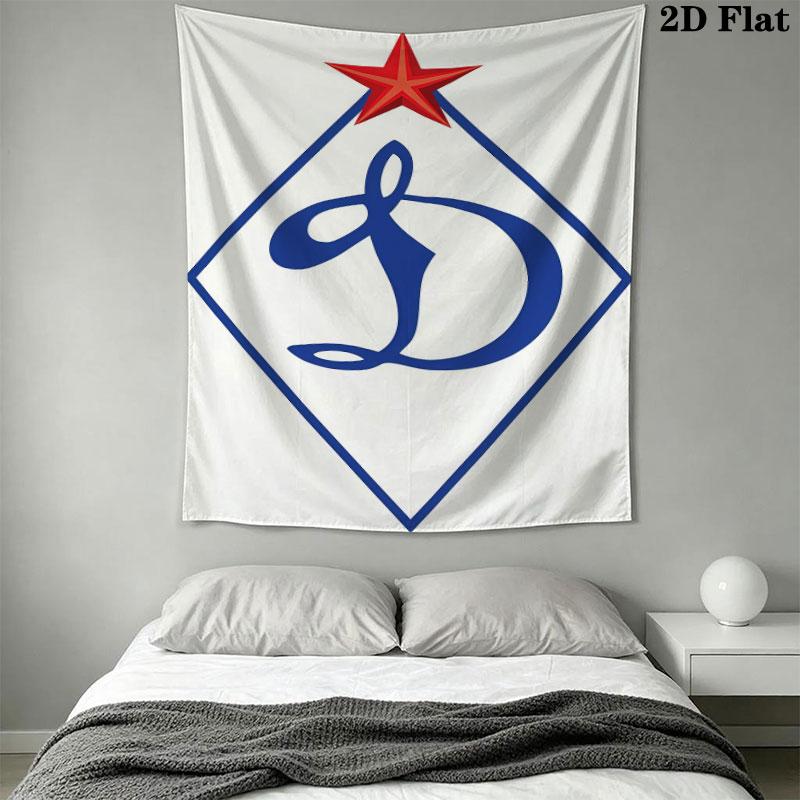 Dynamo Moscow Power Wall Hanging Printed Fabric Blanket Decorative Tapestries for Bedroom Living Room Home Decor