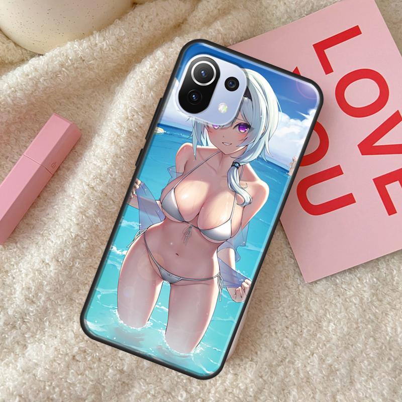 Genshin Impact Sexy Cute Girl Phone Case For Xiaomi Mi 11 Lite 12 11T Pro POCO X3 Pro X3 GT F1 F3 M3 M4 X4 Pro Cover