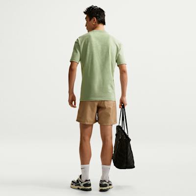 Unisex Nike Sportswear T Shirts Men's Horizon Green Crew Neck Moderate