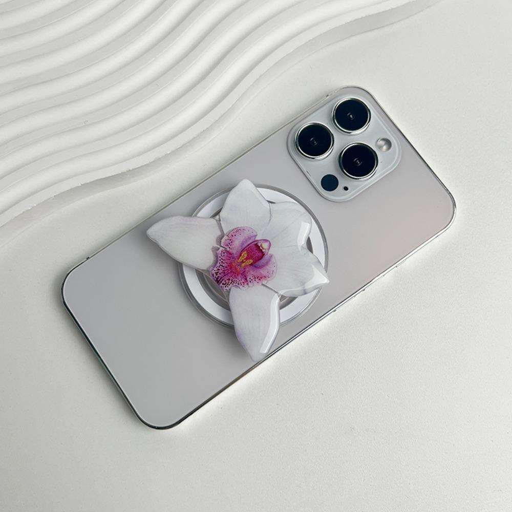 Cymbidium Phone Grip Support Acrylic Phone Finger Ring Mount for iPhone for Magsafe