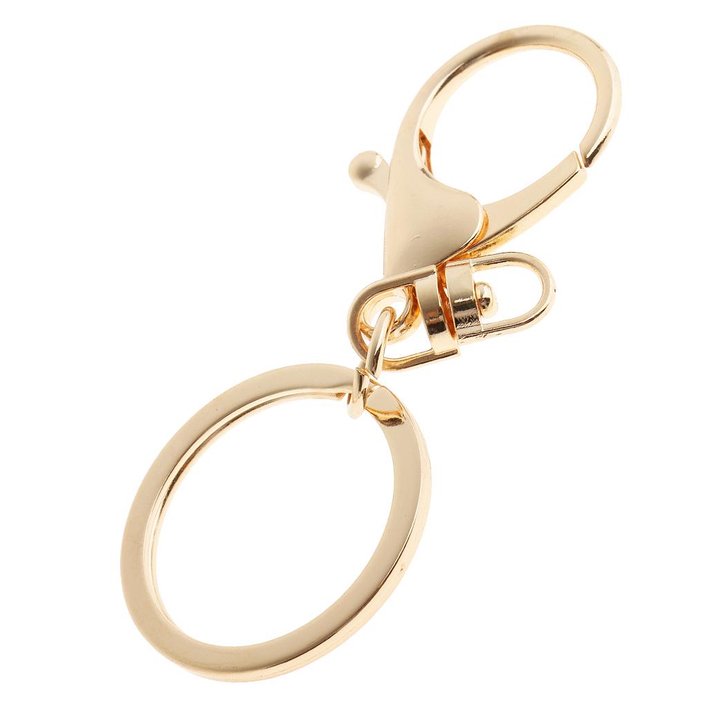 Cheap 10pcs Lobster Snap Trigger Swivel Clips Hook Clasps Keychain Key