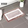 Water Absorbent Bath Mat Bathroom Anti-Slip Mat, Ultra Soft Water-Absorbent Fiber Non-Slip High Elastic Thick Cushioned Floor for Tub Home Decor