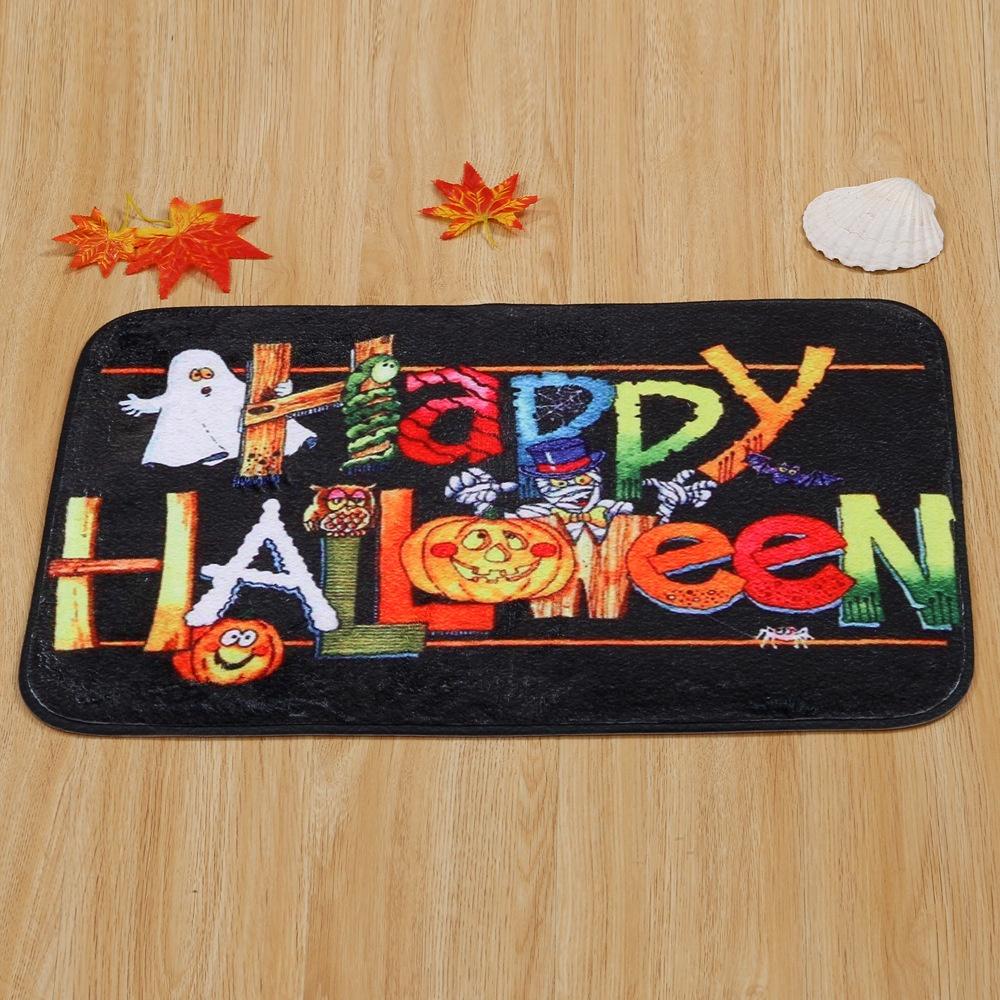 Stylish Halloween Floor Rug Rectangular Anti Slip Ground Mat Ideal For Home And Room