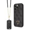 Custodia per iPhone 14 Pro Guess Crossbody 4G Logo Metallico Nera