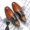 Golden Sapling Dress Loafers Patchwork Leather Shoes for Men Elegant Casual Business Shoe Men's Party Wedding Formal Office Flat