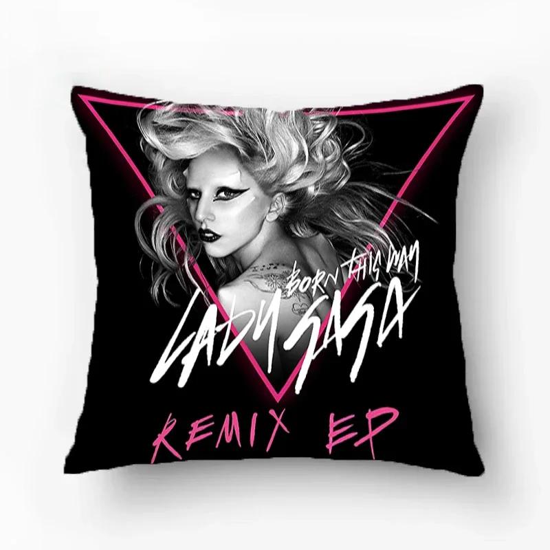 Room Decor Lady Gaga Pillowcase Pillow Cover Furniture Decorative Sofa Cushions Pillows Covers Cushion Luxury Cases Pillowcases