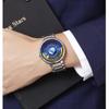 Skmei Unique Earth Watch Men Fashion Watches Business Stainless Steel Waterproof Quartz Watch For Man