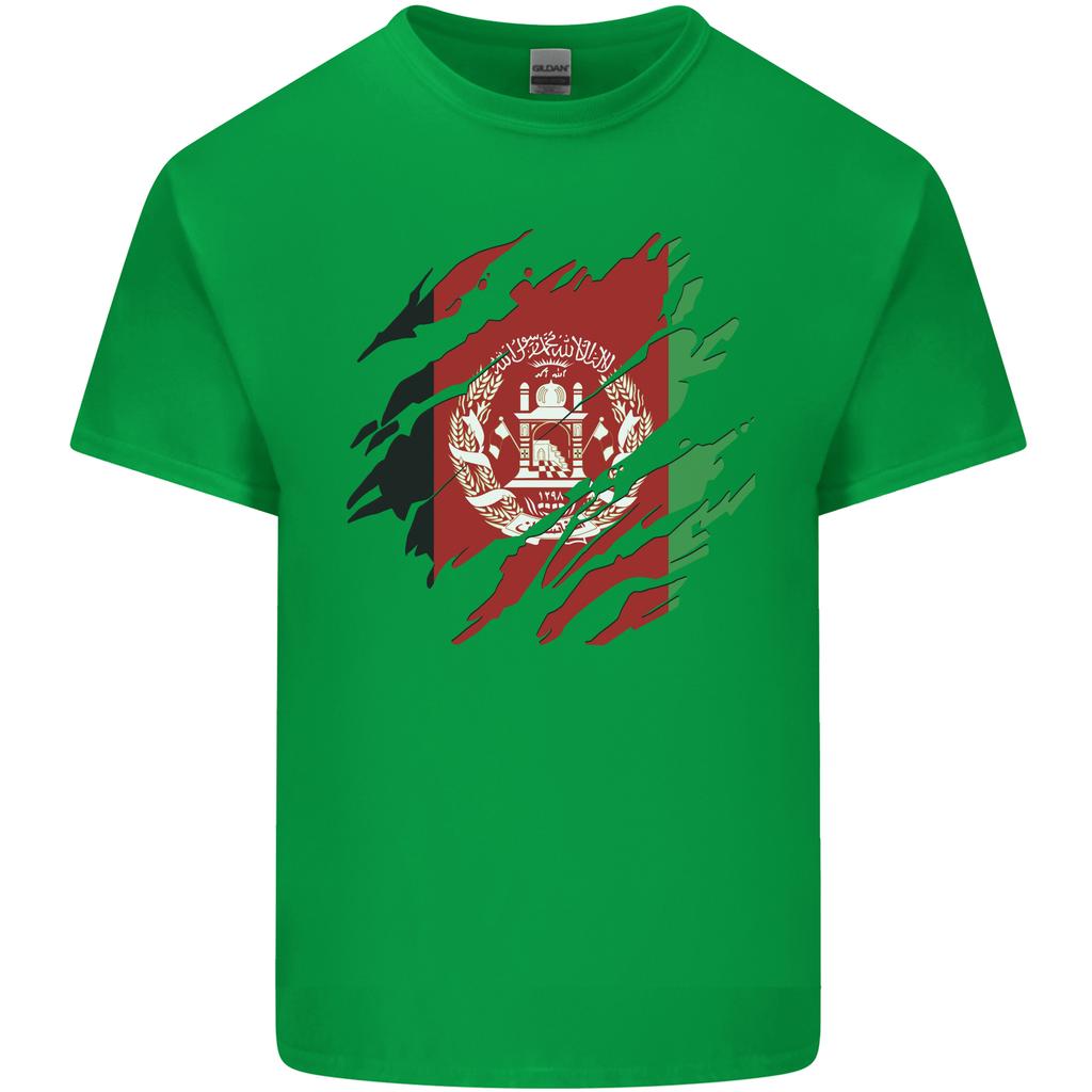 Torn Afghanistan Flag Afghan Day Football Unisexs Light Cotton TShirt
