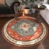 Retro Circular Carpet Home Bedroom Living Room Sofa Coffee Table Room Thick Floor Mat Carpet Chair Mat