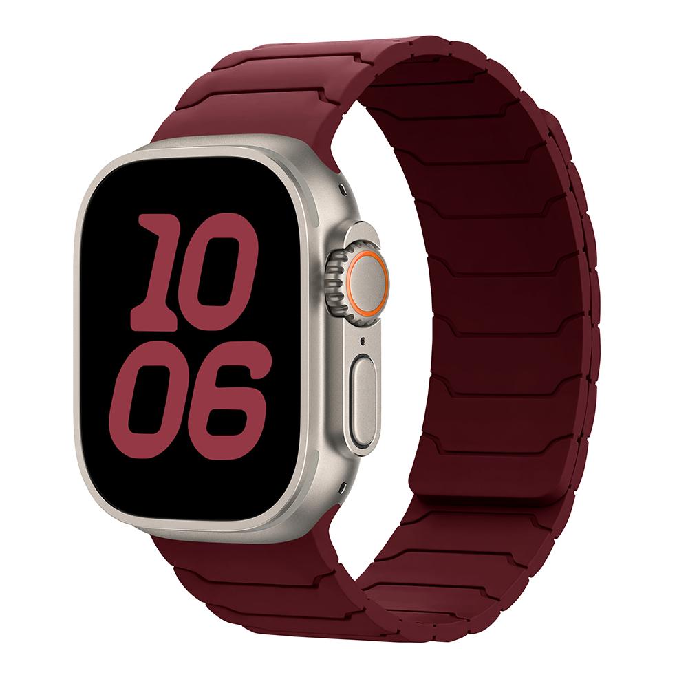 

Magnetic Straps For Apple Watch 11 Band 46mm 45mm 44mm 40mm 42mm 41mm 49mm correa Bracelet IWatch Series 10 SE 9 8 7 6 5 Ultra 2 38 40 41 S10-42mm вино красного