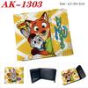 Zootopia Wallet PU Leather Snap Button Bifold Short Card Holder Cute Cartoon Purse for Women Girls 1pcs