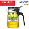 KAMJOVE Heat Resistant Glass Teapot,Puer Kettle Hot Sale 400-900ML Capacity One-click Tea Filter Tea Pot Chinese Kung Fu Teawear