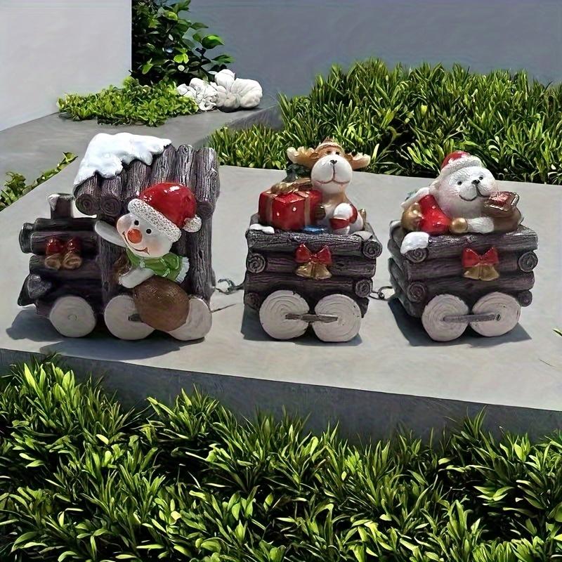 New Santa Claus Gift Decoration Resin Statue Ornament for Christmas Tree