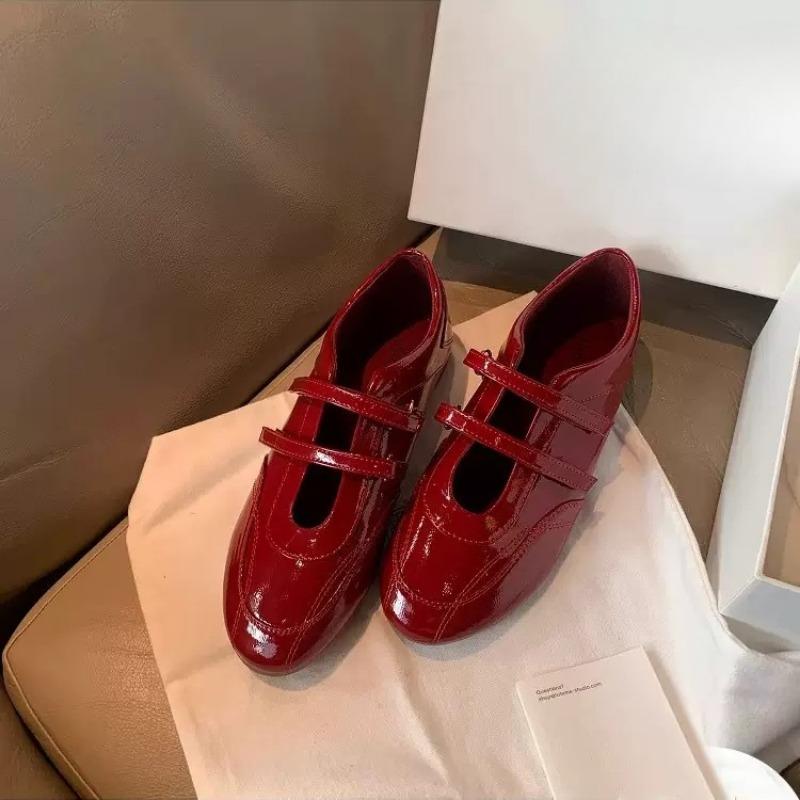 

Velcro Casual Sports Shoes Flat Shoes Women s Ballet Shoes Training Shoes 35 червоний