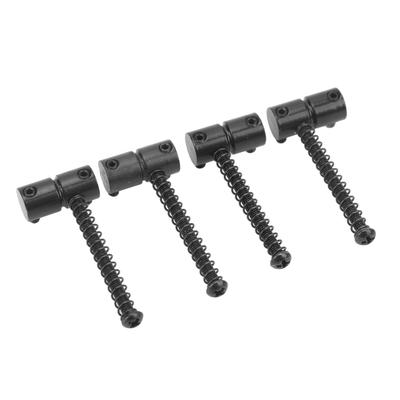 4PCS Metal Electric Guitar Bridge Saddle 4 String Bass Pressure Saddle Replacement Black