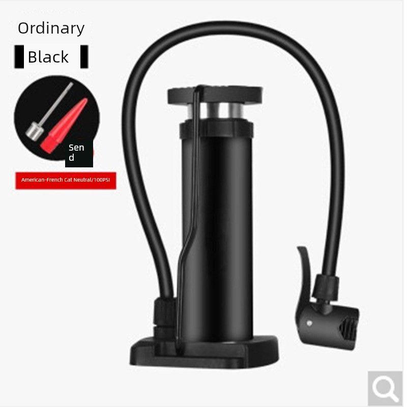 Car Air Pump, Car Tire Inflator, Dual-Cylinder Car Tire Pressure Pump, Foot-Operated Air Pump, Manual Air Pump [Black] Without Air Pressure Gauge