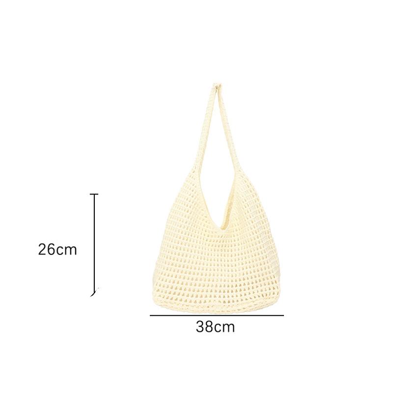 Creative Large Capacity Shoulder Bags Casual Simple Handbags Vintage Multifunctional Woven Shopping Tote Beach Bag