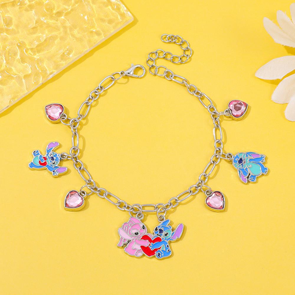 Stitch Cartoon Legierungsarmband mit galvanisierter Oberfläche für Unisex-Geschenke
