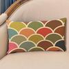 Nordic 30x50cm Geometry Style Cotton Linen Waist Cushion Cover Lattice Stripe Rectangular Sofa Decorative Throw Pillows Cover