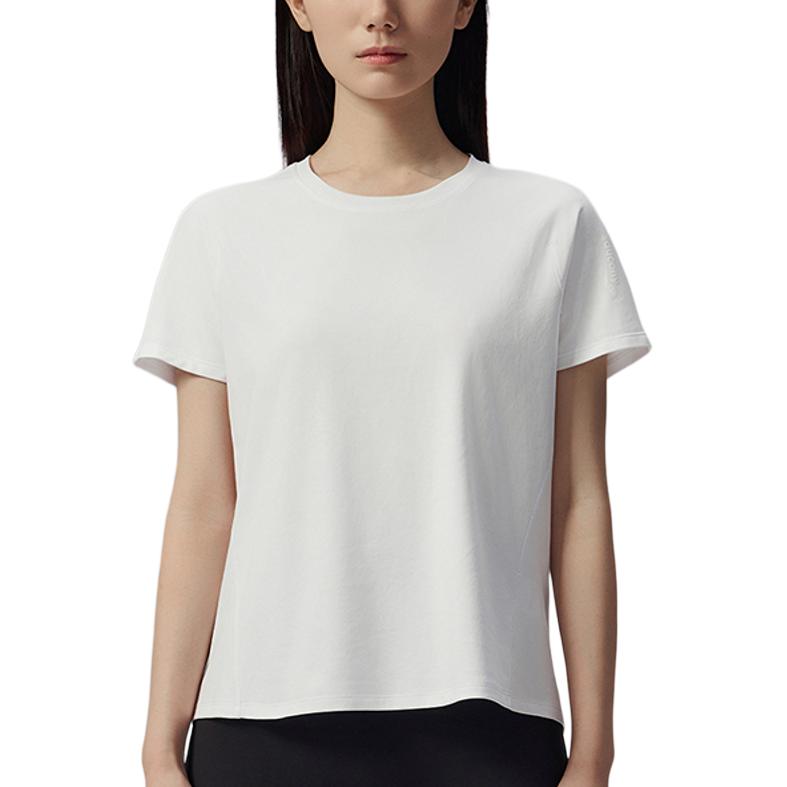 

Saucony Round Neck Slim Fit Short Sleeve T-Shirt Women Tops Pearl-White SO1259ST31L-WT002 XL
