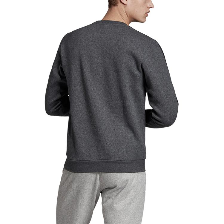 adidas Rundhals-Sweatshirt mit 3-Streifen Herren Oberteilemeliert-Grau EI8995
