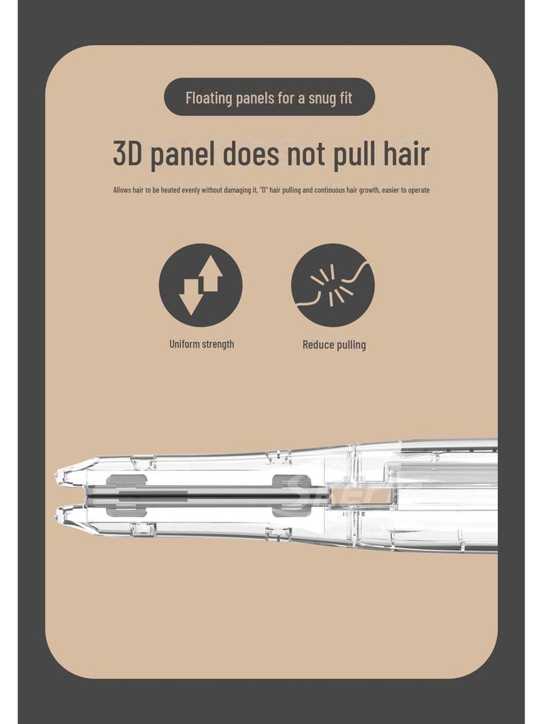 Koreańska Bezprzewodowa Prostownica i Lokówka USB do Krótkich Włosów Męskich