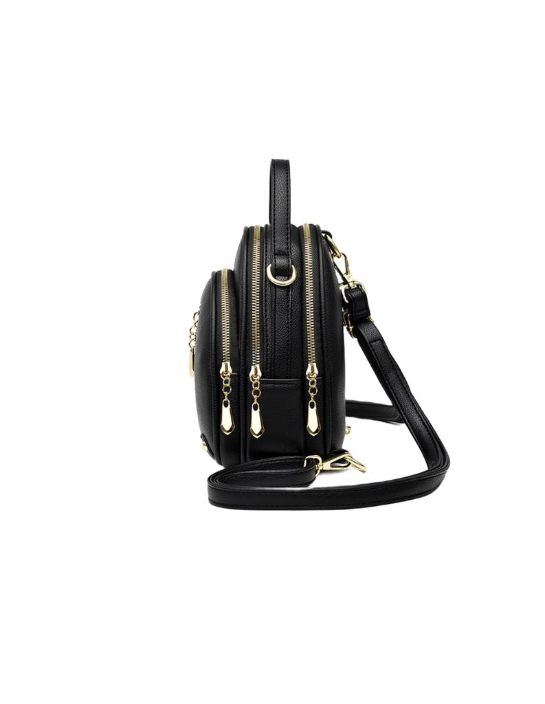 Women's PU Large Capacity Backpack Soft Leather Travel Small Backpack