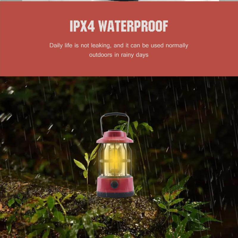 New Camping Light Outdoor Camping Light Tent Light Portable Horse Light Retro Rechargeable Camping Light