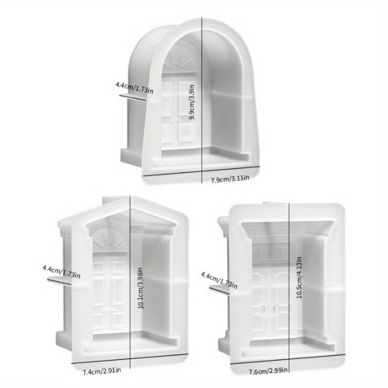New Window Candle Silicone Mold European Style Church Windows Scented Candle DIY Making Retro Doors Plaster Resin Home Crafts