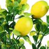 Holiday for Home Lemon Tree Greenery Decoration with Green Leaves Artificial Lemon Branch Fruit