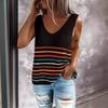 Women's Sweater Knit Vest T-Shirt V-Neck Inner Pullover Top