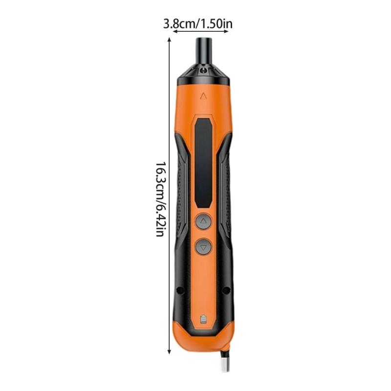 Portable Wireless Electric Screwdriver with Reversible Function Multiple Bit Ergonomic Design Charging Lithium Batteries