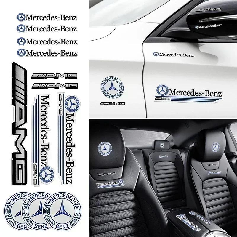 Naklejka na Samochód Nowa 2025 Dla Mercedes Benz 1 zestaw Naklejka z Godłem Samochodu Dekoracja Samochodu Naklejka Dla Mercedes Benz W204 W124 W201 W202 W212 W2