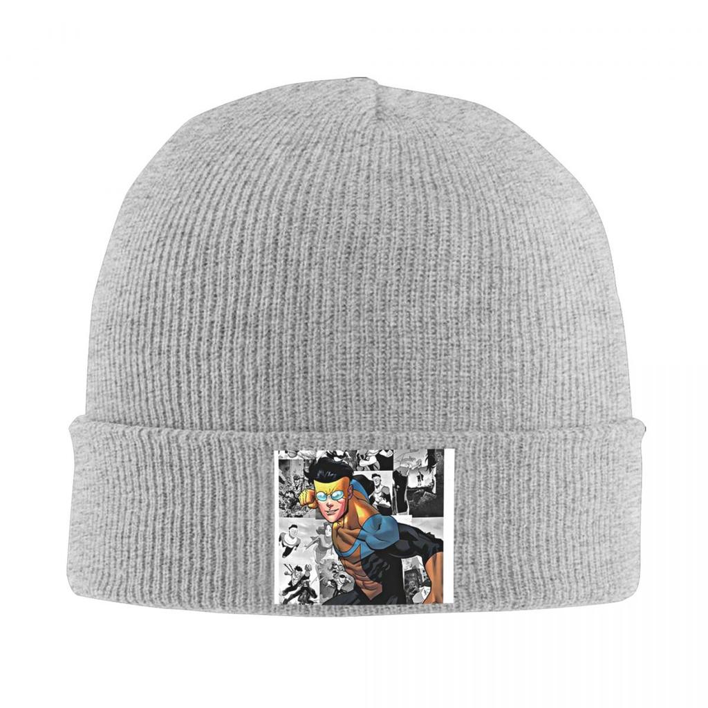 Invincible TV Show Mark Warm Knitted Cap Hip Hop Bonnet Hat Autumn Winter Outdoor Beanies Hats for Unisex Adult