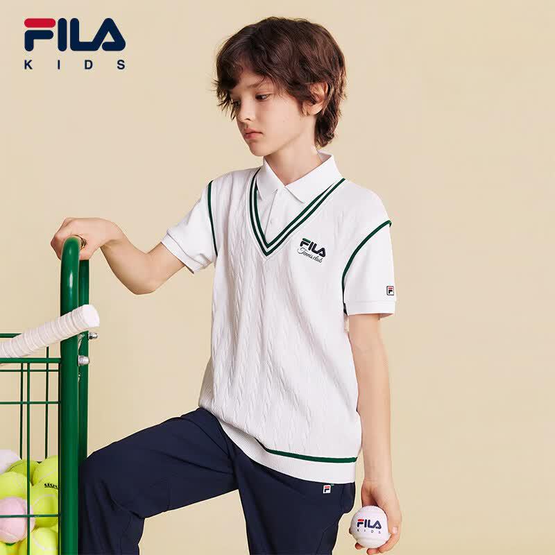 FILA Boys' Short Sleeve Polo Shirt
