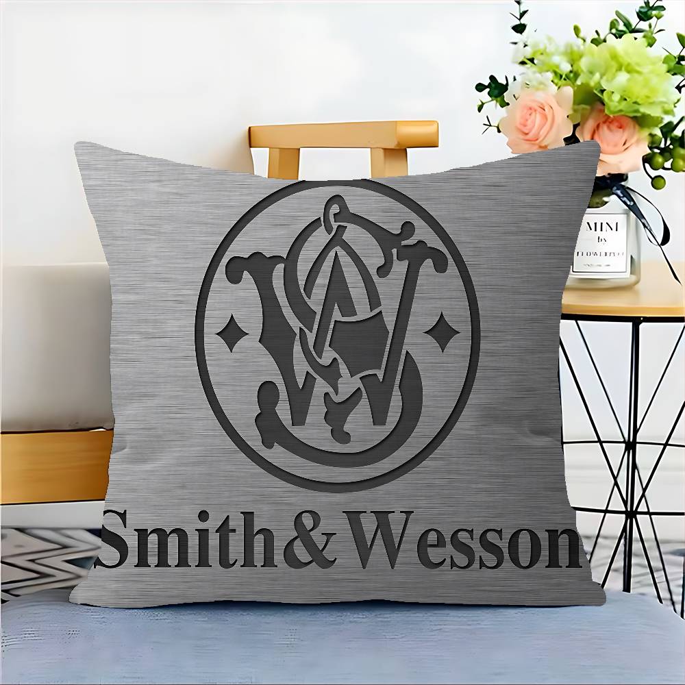 GUN SmithS W-WessonS Maple Design Cushion Cover Happy Autumn Harvest Decor Holiday Decorati Pillow Cover