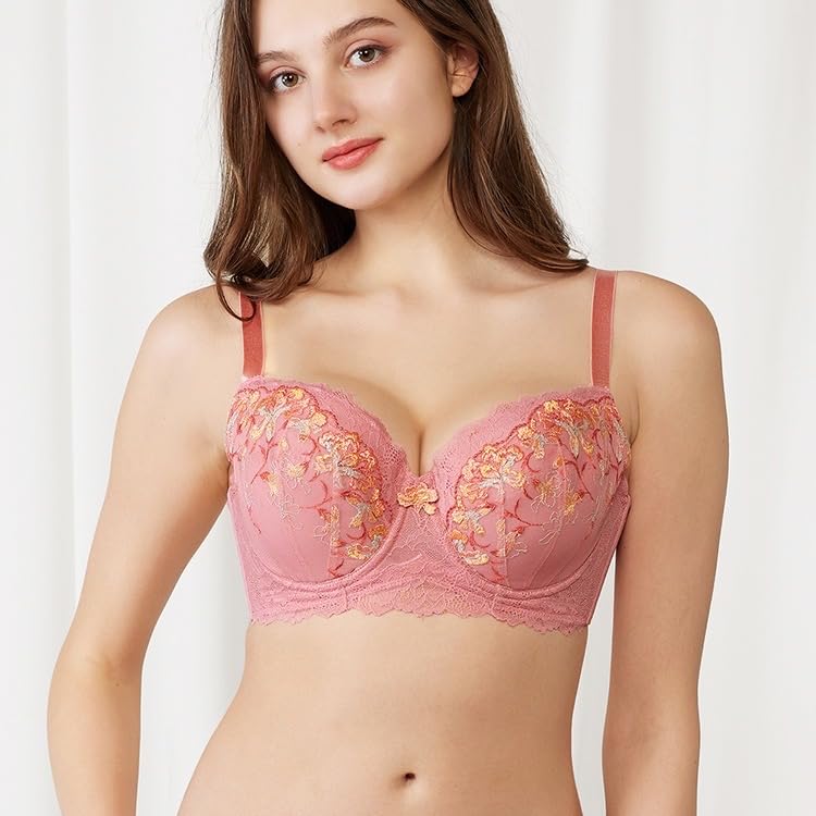 Triumph Red Label by 0109 Bra M019 Size G65 (Unpadded) (Pink)