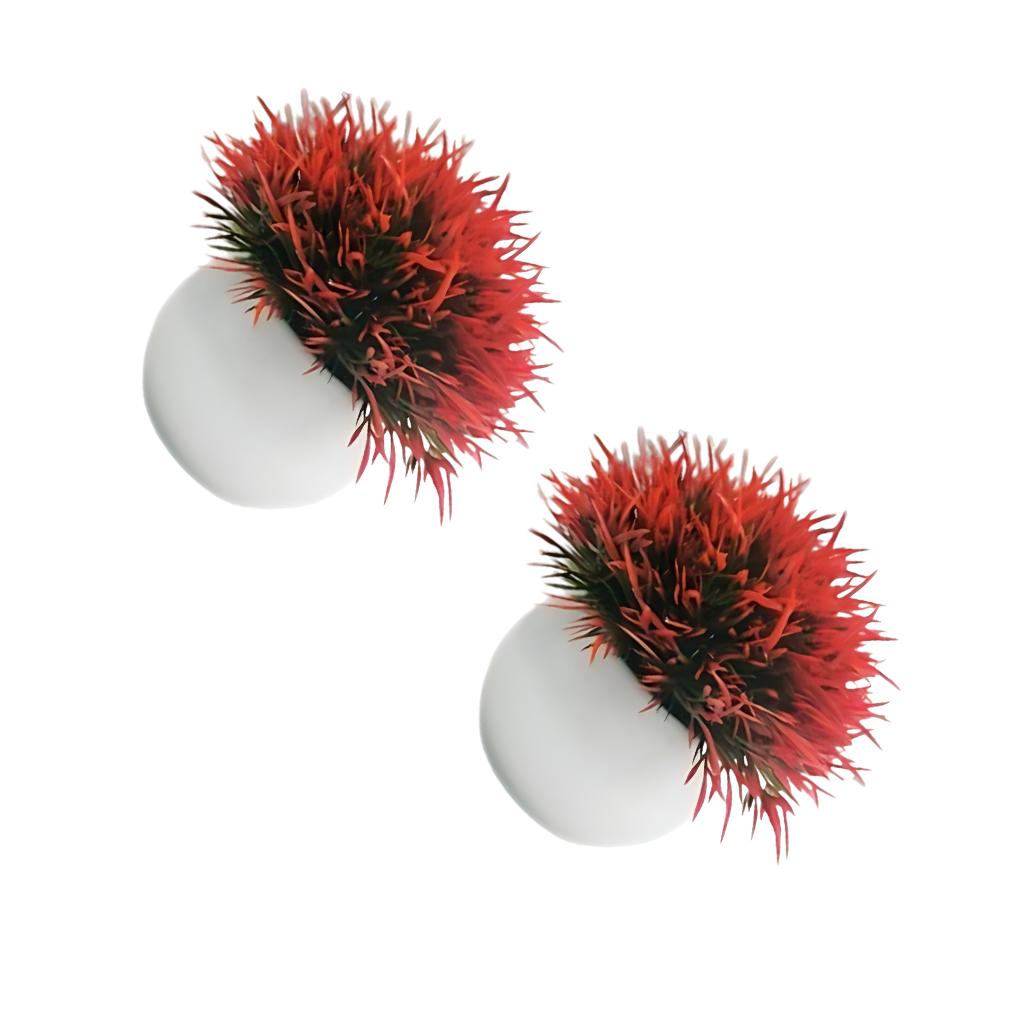 

2 шт. Растения с низкими затратами на обслуживание, стильные искусственные травы для декора, имитация в горшках