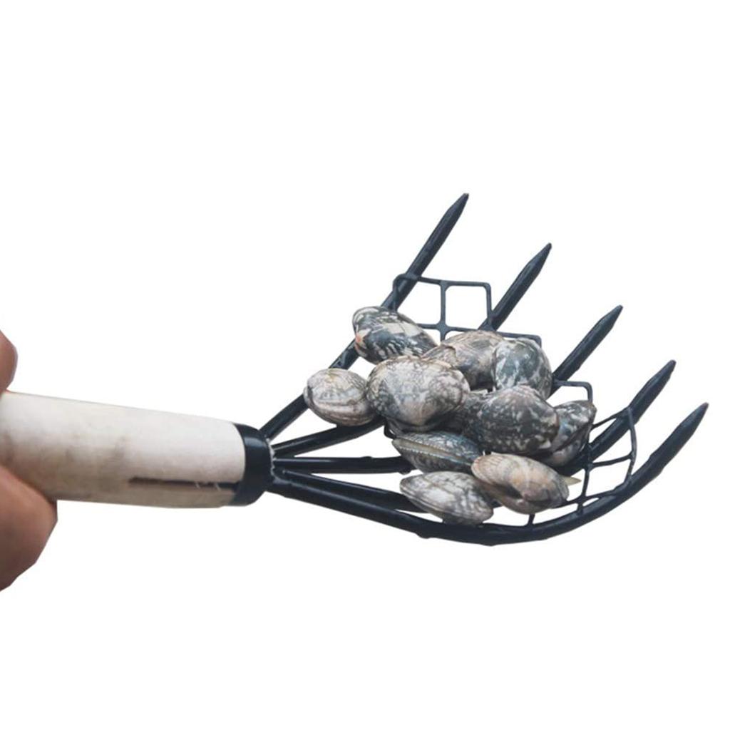 Rastrello Manuale Multifunzione Rastrello a Artigli con Rete Artigli per Vongole Scavatore di Vongole