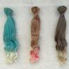 Wig Gradient Curly Doll Accessories Long Heat Resistant Faux Hair for