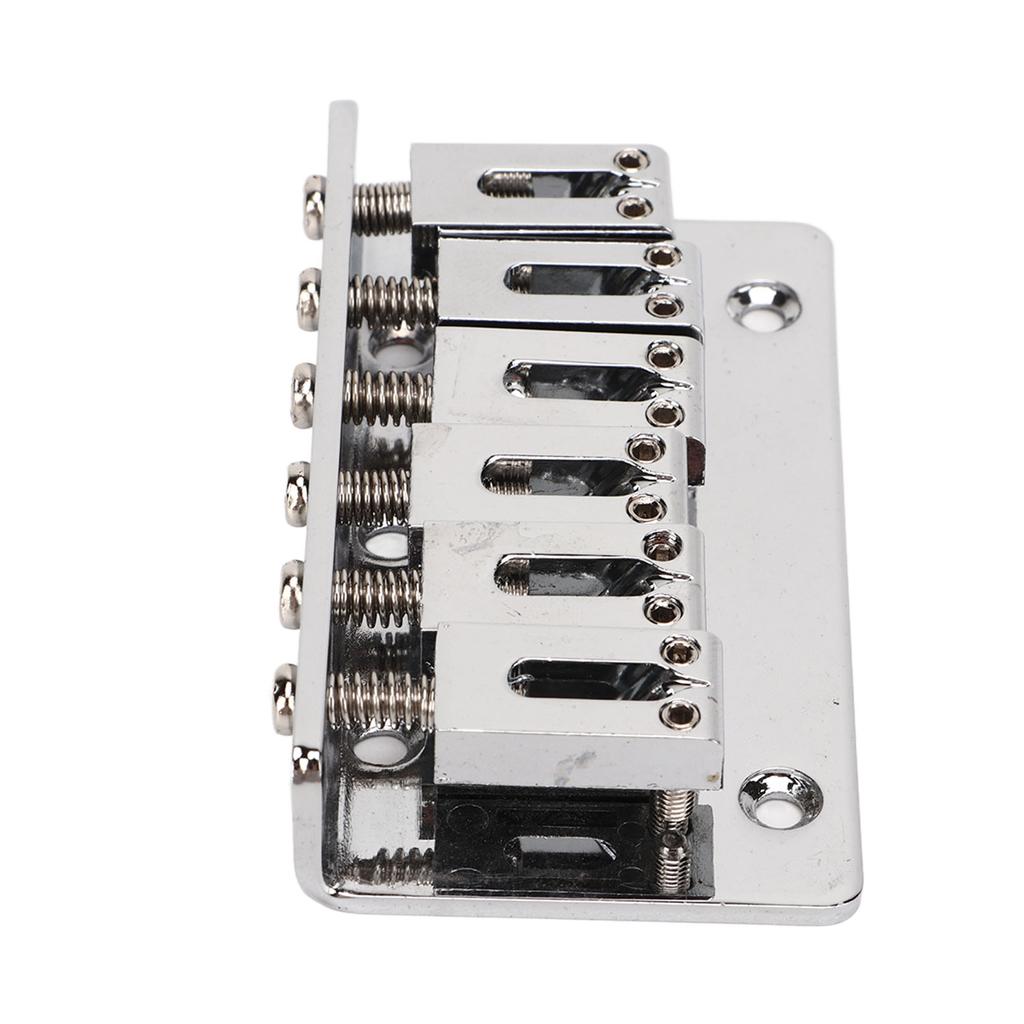 Guitar Bridge Metal Fixed Delicate Professional Electric Guitar Bridge Replacement Silver